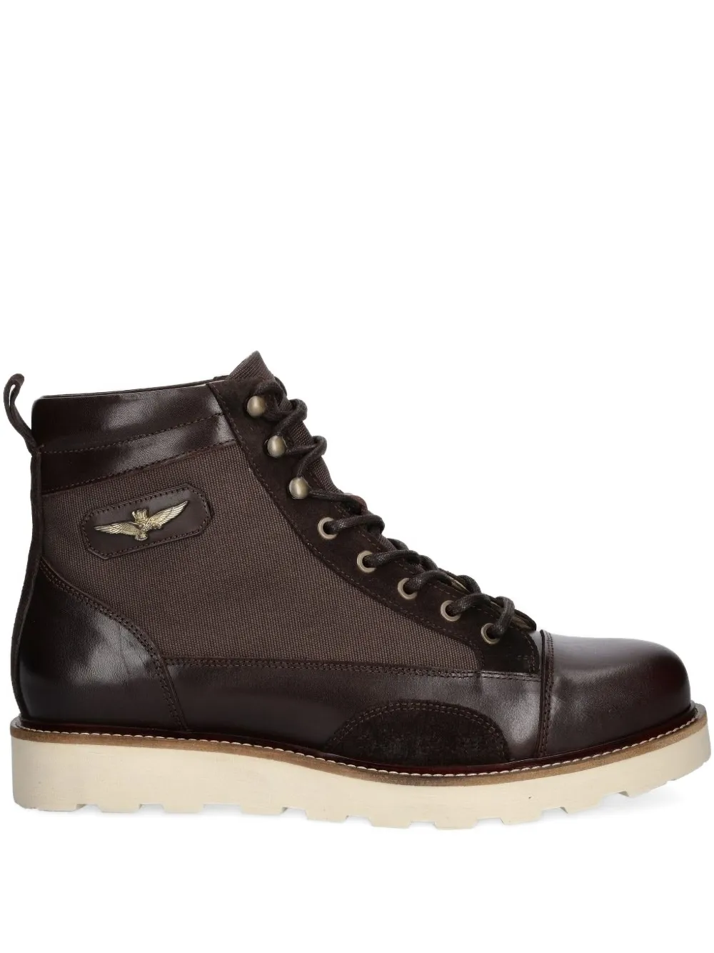 Кожаные ботинки на шнуровке Aeronautica Militare, коричневый
Кожаные ботинки на шнуровке Aeronautica Militare, коричневый