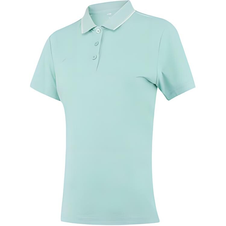 Футболка-поло Fitness Series женская светло-голубовато-зеленая Lining 
Футболка-поло Fitness Series женская светло-голубовато-зеленая Lining