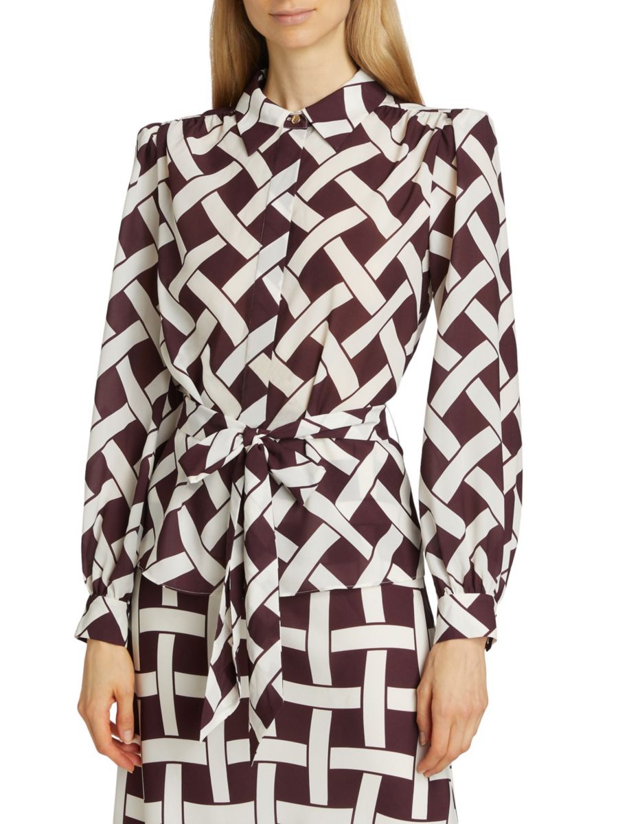 Рубашка Evie Basketweave с завязкой на талии Toccin, белый мульти
Рубашка Evie Basketweave с завязкой на талии Toccin, белый мульти