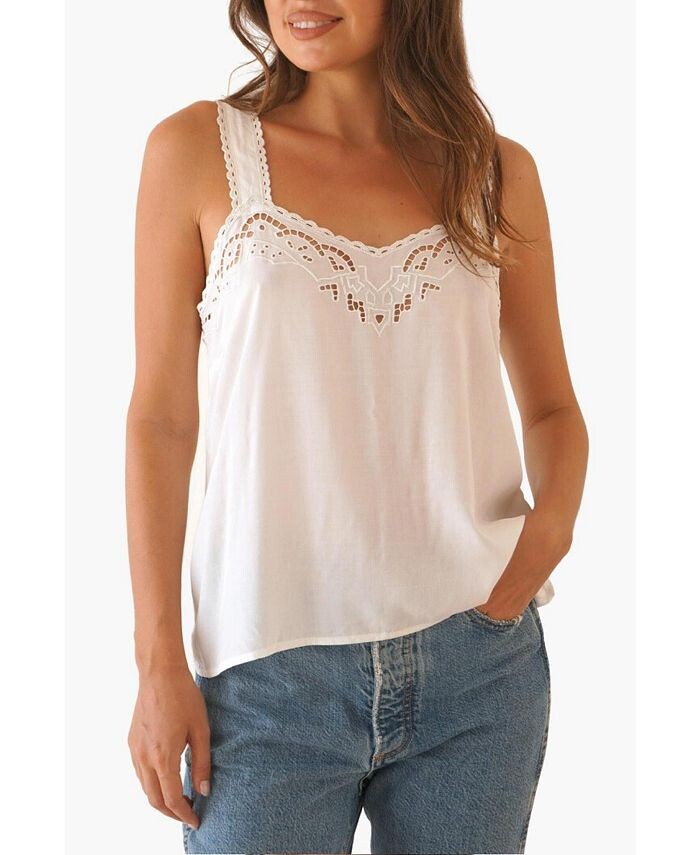 Женская майка Iris с вышивкой Paneros Clothing, белый
Женская майка Iris с вышивкой Paneros Clothing, белый