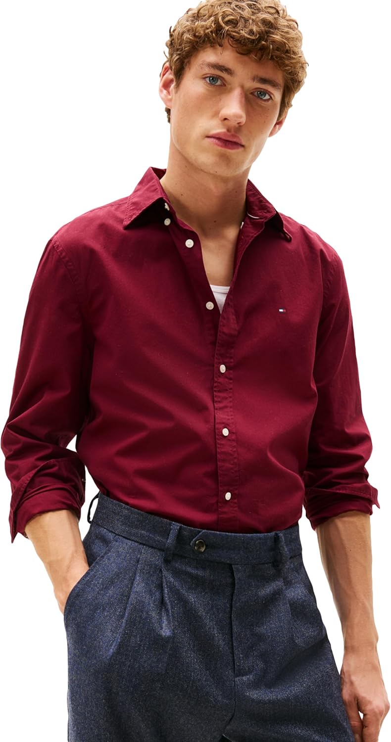 Мужские рубашки Tommy Hilfiger Poplin с длинным рукавом, классического кроя, застегивающиеся на пуговицы, также доступны в размерах для больших и высоких размеров., Deep Rouge
Мужские рубашки Tommy Hilfiger Poplin с длинным рукавом, классического кроя, застегивающиеся на пуговицы, также доступны в размерах для больших и высоких размеров., Deep Rouge