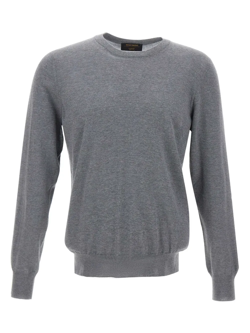 Вязаный свитер с круглым вырезом Gran Sasso, серый
Вязаный свитер с круглым вырезом Gran Sasso, серый