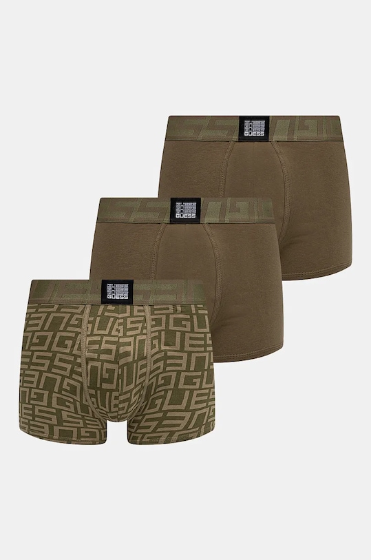 Боксеры 3 шт Guess, зеленый 
Боксеры 3 шт Guess, зеленый
