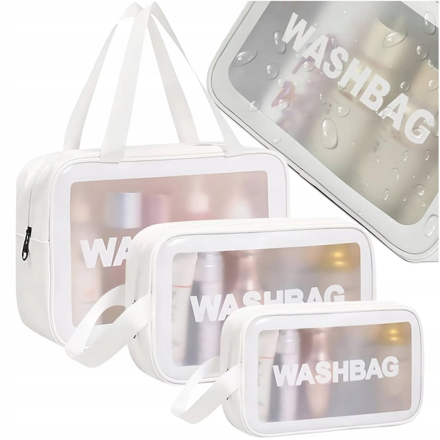 Дорожная косметичка для самолета, прозрачная белая, набор из 3 шт. MODEUS
Дорожная косметичка для самолета, прозрачная белая, набор из 3 шт. MODEUS