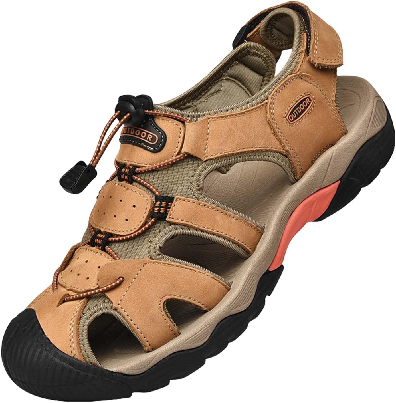 Мужские спортивные сандалии Eliogn с закрытым носком, модные, дышащие, из качественной кожи, спортивные, с нескользящей подошвой, удобные, для активного отдыха и пляжа, желтый
Мужские спортивные сандалии Eliogn с закрытым носком, модные, дышащие, из качественной кожи, спортивные, с нескользящей подошвой, удобные, для активного отдыха и пляжа, желтый