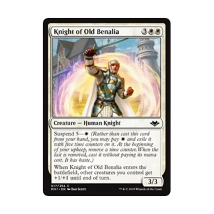 CCG Рыцарь Старой Беналии (К), MTG - Modern Horizons
CCG Рыцарь Старой Беналии (К), MTG - Modern Horizons