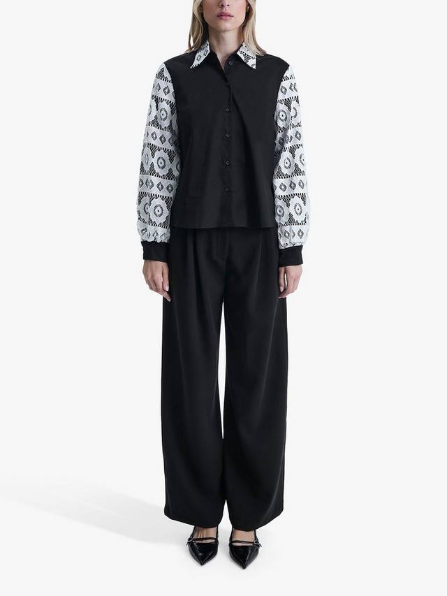 Рубашка с кружевными рукавами James Lakeland, Black
Рубашка с кружевными рукавами James Lakeland, Black