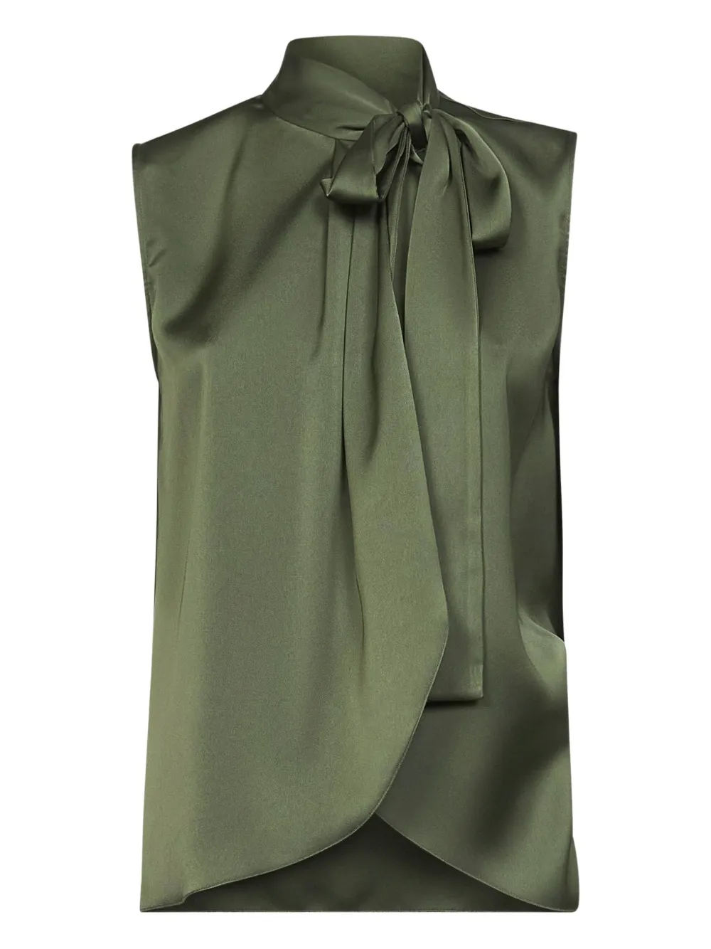 Топ с воротником-лавальер Blanca Vita, зеленый
Топ с воротником-лавальер Blanca Vita, зеленый