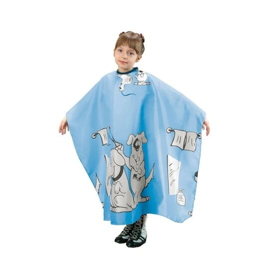 Лиса, синяя детская парикмахерская накидка для стрижки, Fox
Лиса, синяя детская парикмахерская накидка для стрижки, Fox