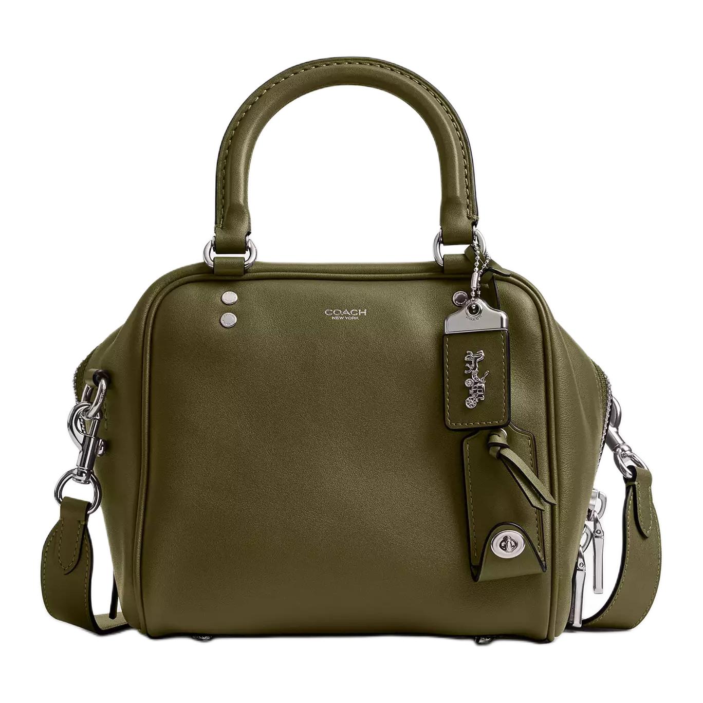 COACH Кожаная женская сумка маленькая зеленая
COACH Кожаная женская сумка маленькая зеленая