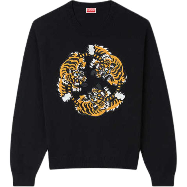 X Verdy вышитый свитер KENZO, черный
X Verdy вышитый свитер KENZO, черный