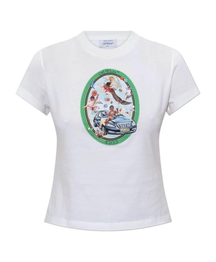 Футболка с логотипом Off White, белый
Футболка с логотипом Off White, белый