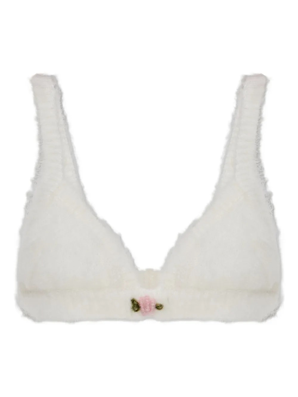 Топ с цветочным декором Alessandra Rich, белый
Топ с цветочным декором Alessandra Rich, белый