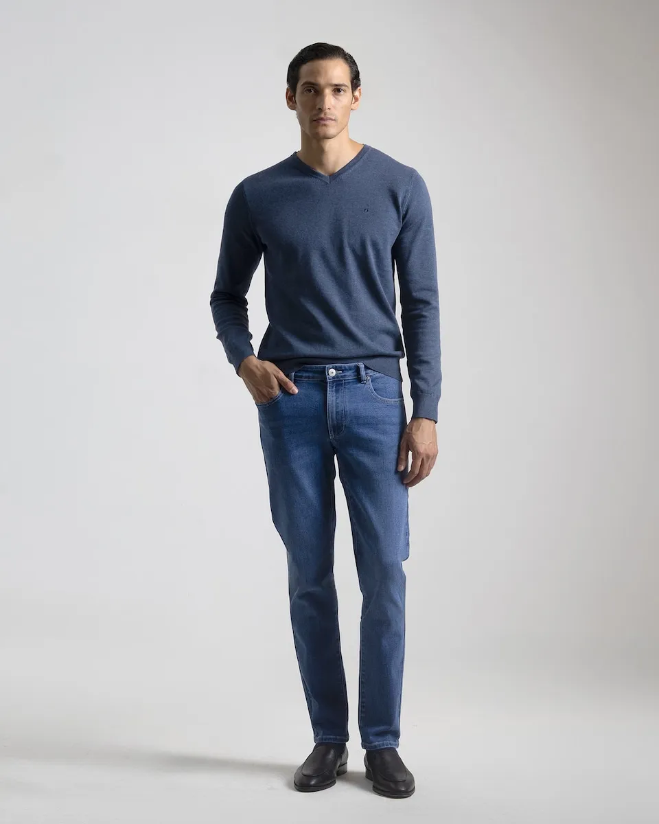 Мужские джинсы слим-фит, светлой стирки PuroEgo, синий
Мужские джинсы слим-фит, светлой стирки PuroEgo, синий