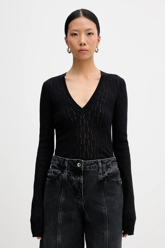 Свитер из шерстяной смеси Patrizia Pepe, черный
Свитер из шерстяной смеси Patrizia Pepe, черный