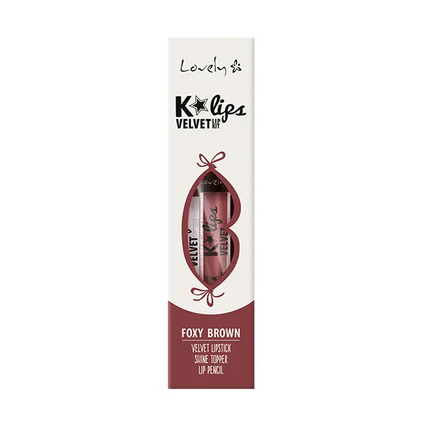 Набор для макияжа губ Lips Set K'lips Velvet Lovely, цвет foxy brown
Набор для макияжа губ Lips Set K'lips Velvet Lovely, цвет foxy brown