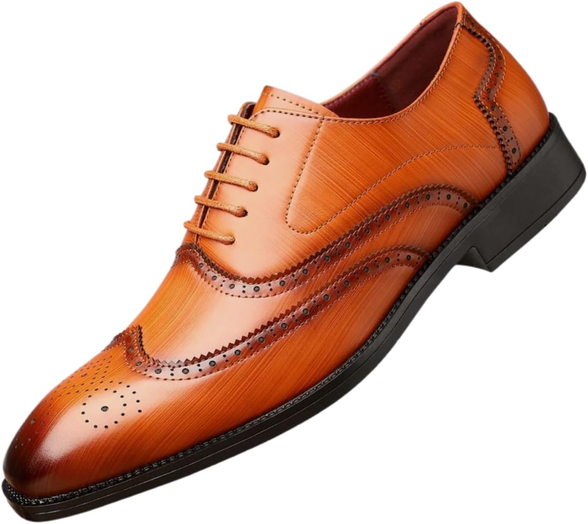 Мужские оксфорды Santimon с крыльями, кожаные броги на шнуровке для бизнеса и свадеб, коричневый
Мужские оксфорды Santimon с крыльями, кожаные броги на шнуровке для бизнеса и свадеб, коричневый