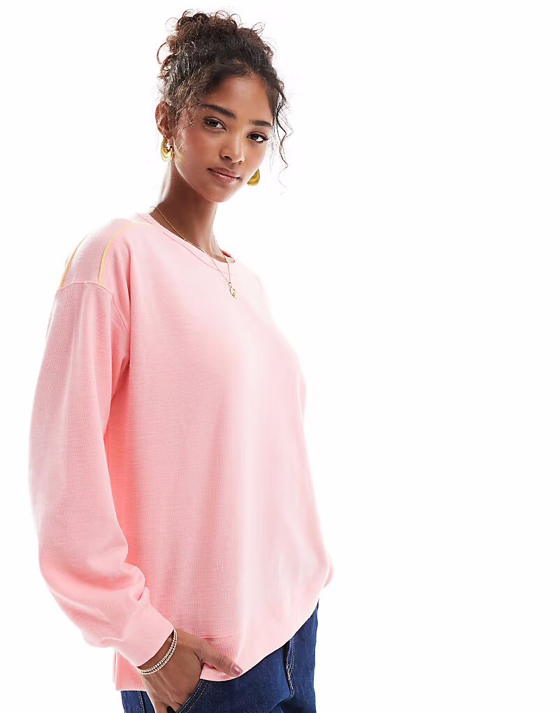 Cotton:On пляжная майка с длинными рукавами в рубчик цвета коралловой мечты
Cotton:On пляжная майка с длинными рукавами в рубчик цвета коралловой мечты