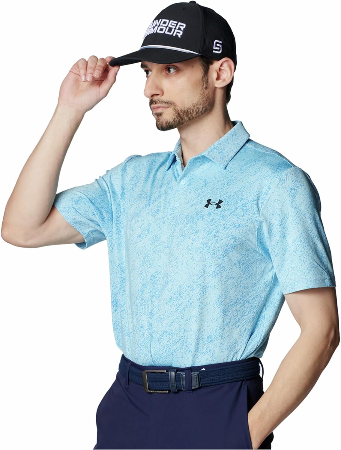 Мужская рубашка-поло для гольфа UNDER ARMOUR UA Drive Jacquard, черный/синий
Мужская рубашка-поло для гольфа UNDER ARMOUR UA Drive Jacquard, черный/синий