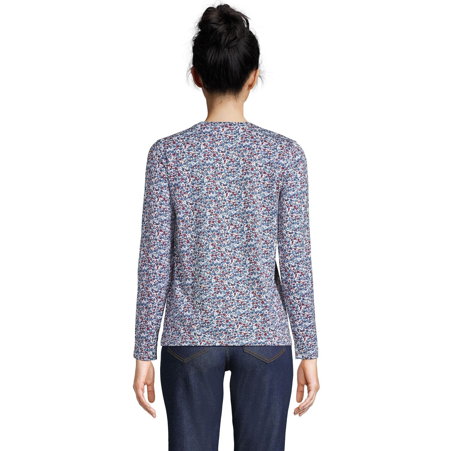 Женская хлопковая футболка свободного кроя Lands End Supima с v-образным вырезом Lands' End, черный
Женская хлопковая футболка свободного кроя Lands End Supima с v-образным вырезом Lands' End, черный