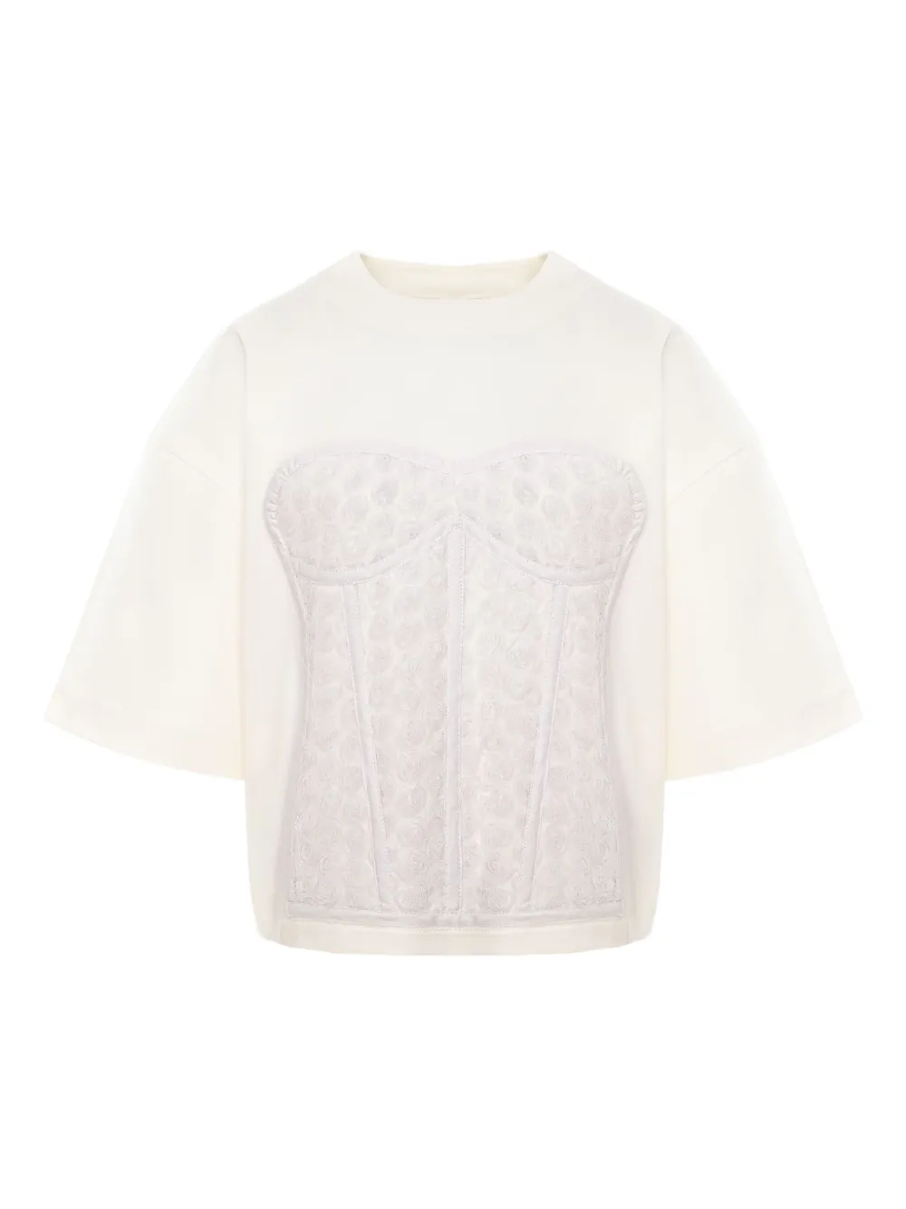 Футболка с корсетными вставками Hamza, белый
Футболка с корсетными вставками Hamza, белый