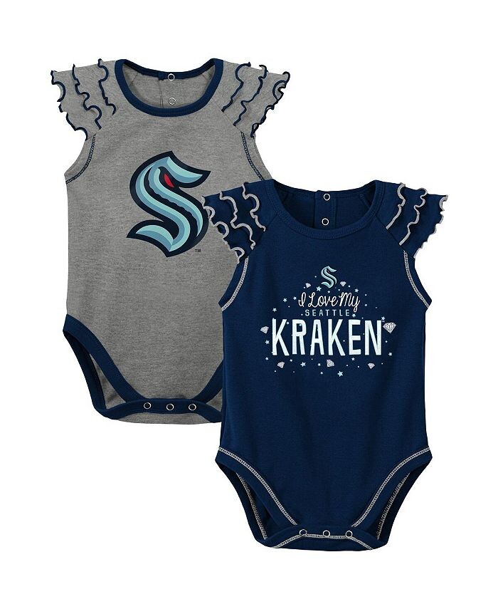 Комплект боди унисекс для новорожденных темно-синего и серого цвета Seattle Kraken Shining All-Star, состоящий из двух частей Outerstuff, синий
Комплект боди унисекс для новорожденных темно-синего и серого цвета Seattle Kraken Shining All-Star, состоящий из двух частей Outerstuff, синий