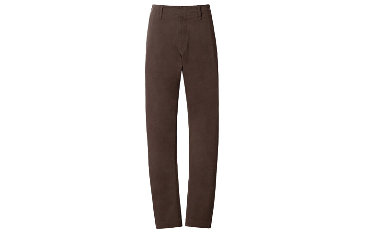 Повседневные брюки мужские темно-коричневые Uniqlo, коричневый 
Повседневные брюки мужские темно-коричневые Uniqlo, коричневый