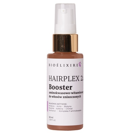 Hairplex 20 Booster Аминокислотное и витаминное лечение для поврежденных волос 50 мл Bioelixire
Hairplex 20 Booster Аминокислотное и витаминное лечение для поврежденных волос 50 мл Bioelixire
