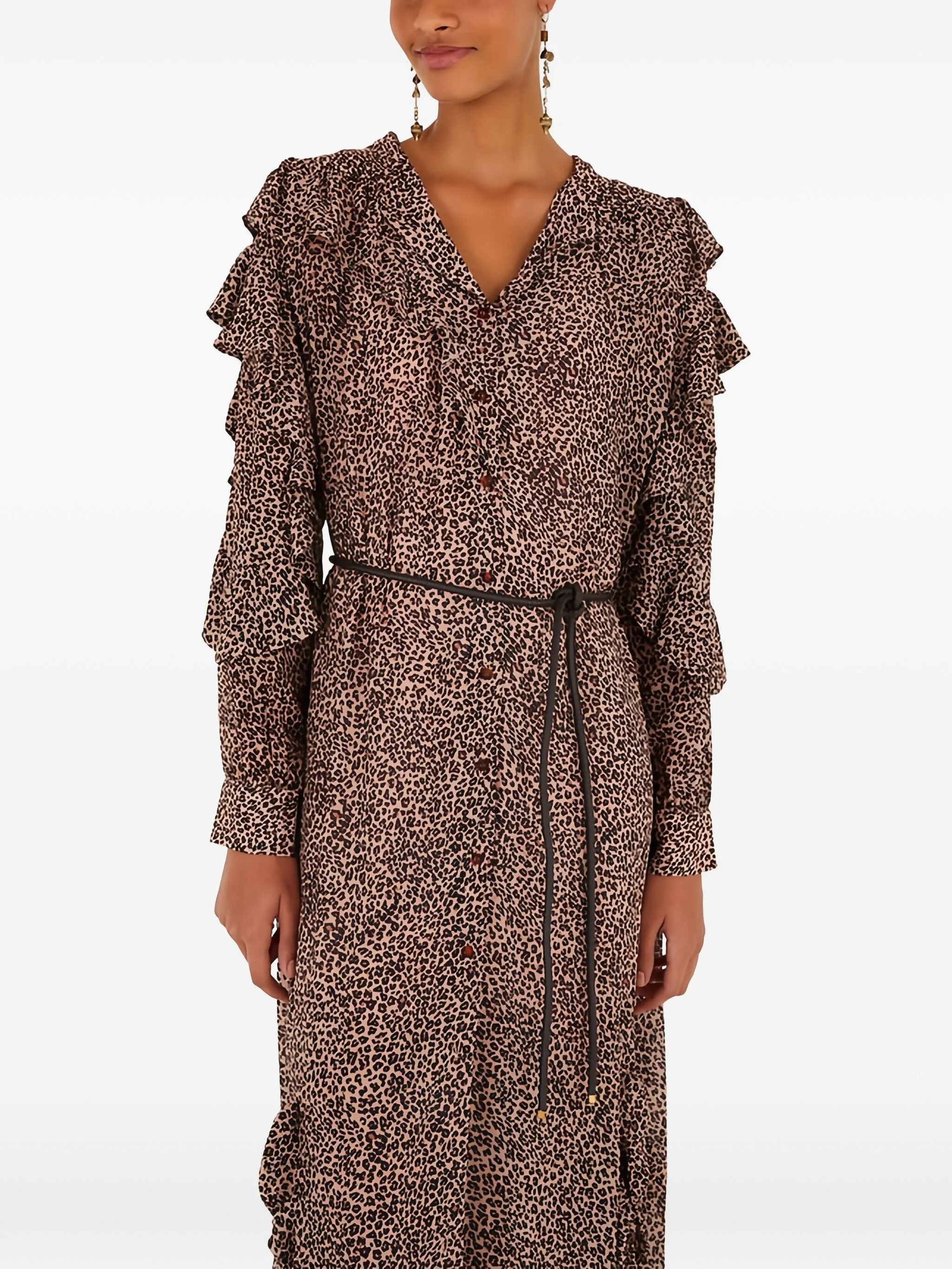 Платье миди с оборками и леопардовым узором Farm Rio, розовый
Платье миди с оборками и леопардовым узором Farm Rio, розовый