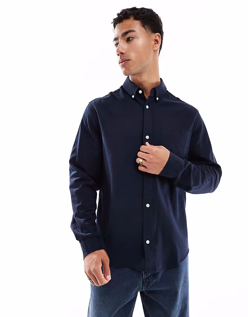 Рубашка оксфорд обычного кроя ASOS DESIGN темно-синего цвета
Рубашка оксфорд обычного кроя ASOS DESIGN темно-синего цвета