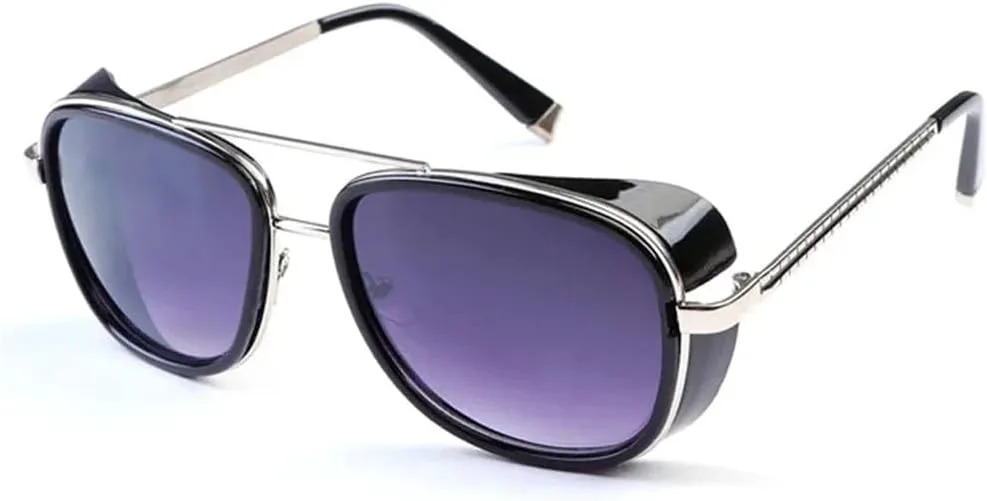 Солнцезащитные очки в стиле стимпанк для мужчин и женщин, зеркальные солнцезащитные очки, винтажные линзы, защита от ультрафиолета UV400 HDUBFY, Shinningblack-bla
Солнцезащитные очки в стиле стимпанк для мужчин и женщин, зеркальные солнцезащитные очки, винтажные линзы, защита от ультрафиолета UV400 HDUBFY, Shinningblack-bla