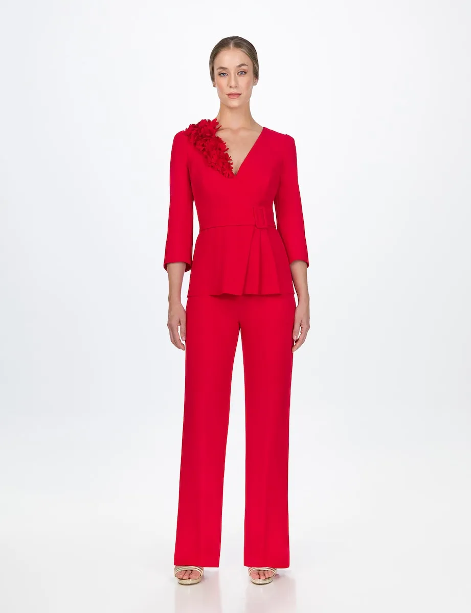 Женский комплект из топа и брюк с булавкой Sonia Peña, красный
Женский комплект из топа и брюк с булавкой Sonia Peña, красный