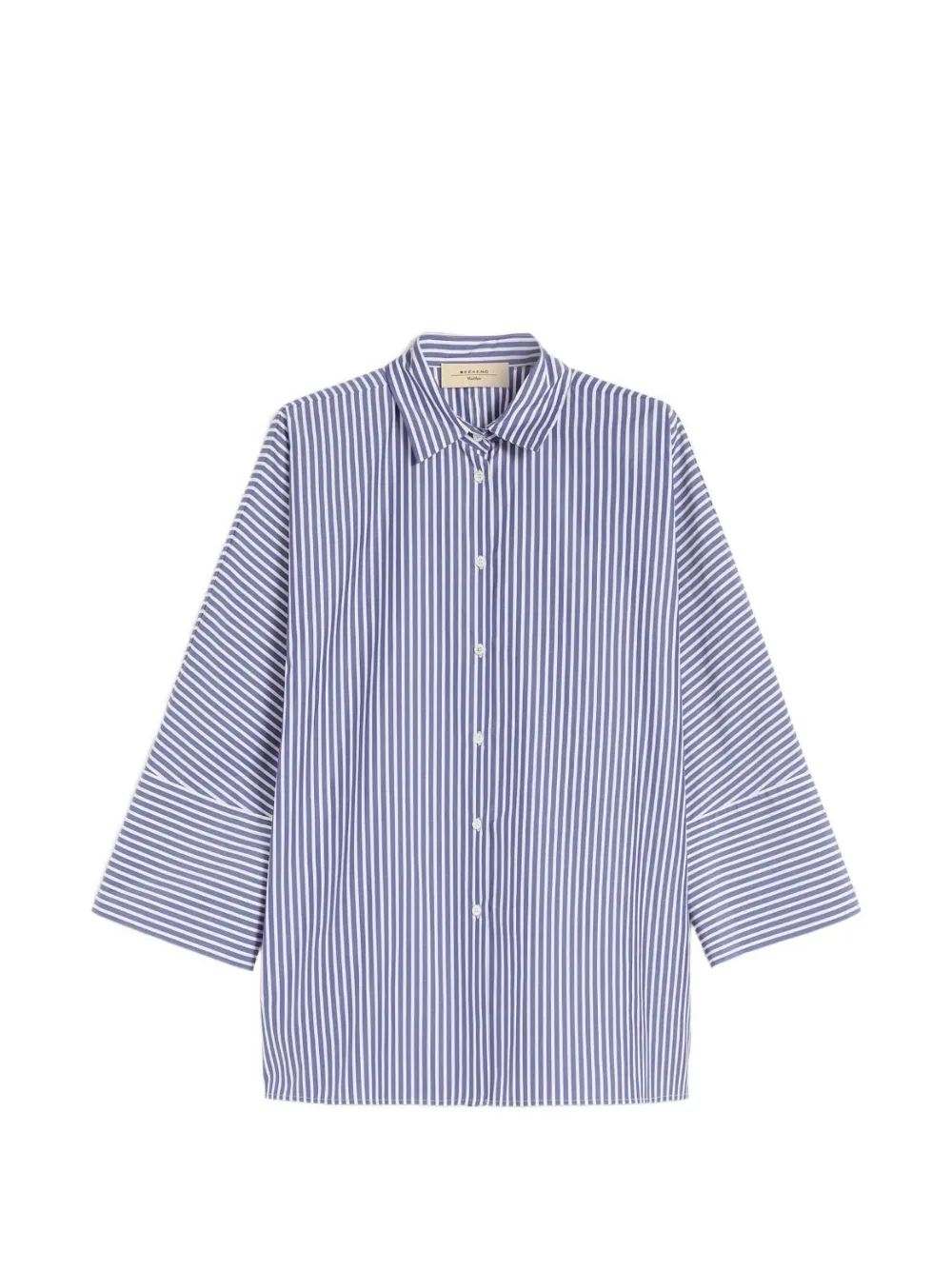 Рубашка с полосатыми рукавами Weekend Max Mara, синий
Рубашка с полосатыми рукавами Weekend Max Mara, синий