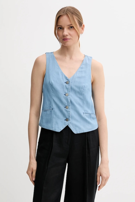 Хлопковая жилетка United Colors Of Benetton, синий
Хлопковая жилетка United Colors Of Benetton, синий