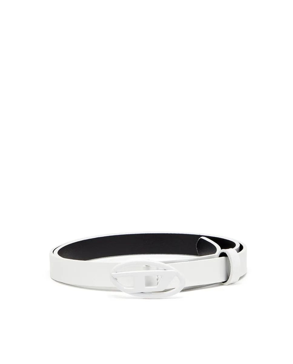 Женский кожаный ремень с пряжкой с логотипом Diesel, белый
Женский кожаный ремень с пряжкой с логотипом Diesel, белый