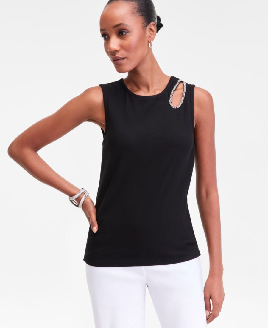 Женский топ без рукавов с вышивкой и вырезами, эксклюзивно для Macy's INC International Concepts, Deep Black
Женский топ без рукавов с вышивкой и вырезами, эксклюзивно для Macy's INC International Concepts, Deep Black