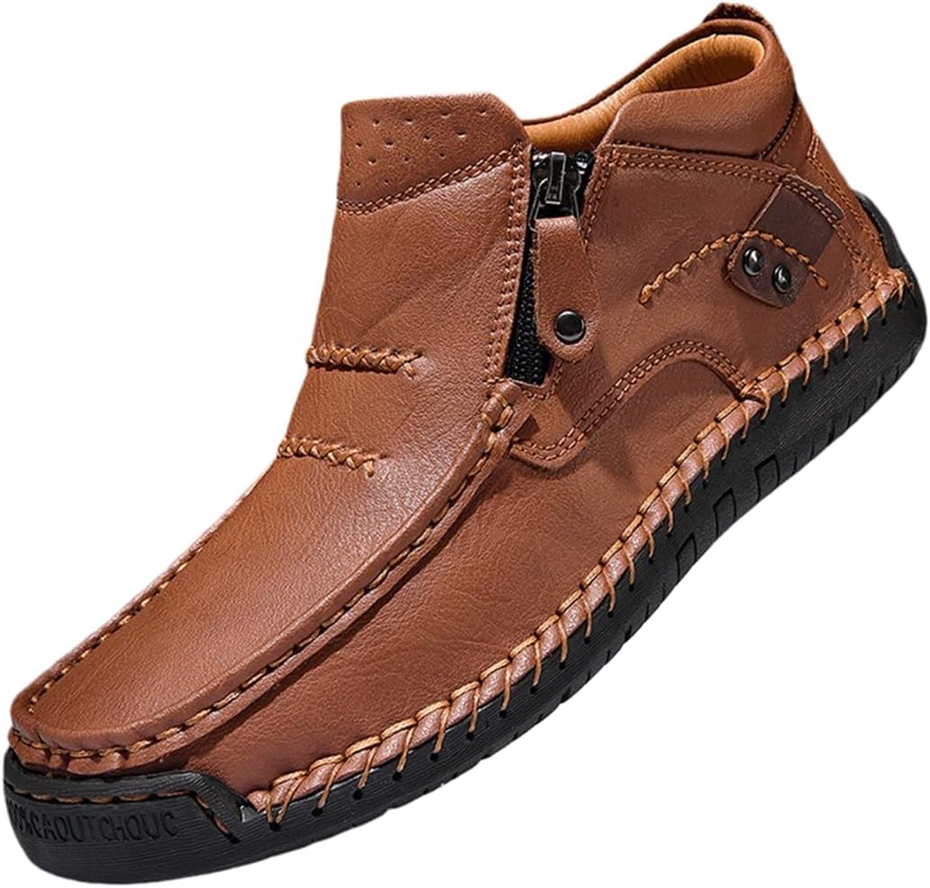 Мужские и женские высокие лоферы ручной работы с боковой молнией, повседневные, офисные, для путешествий, активного отдыха, походов и прогулок Generic, коричневый
Мужские и женские высокие лоферы ручной работы с боковой молнией, повседневные, офисные, для путешествий, активного отдыха, походов и прогулок Generic, коричневый