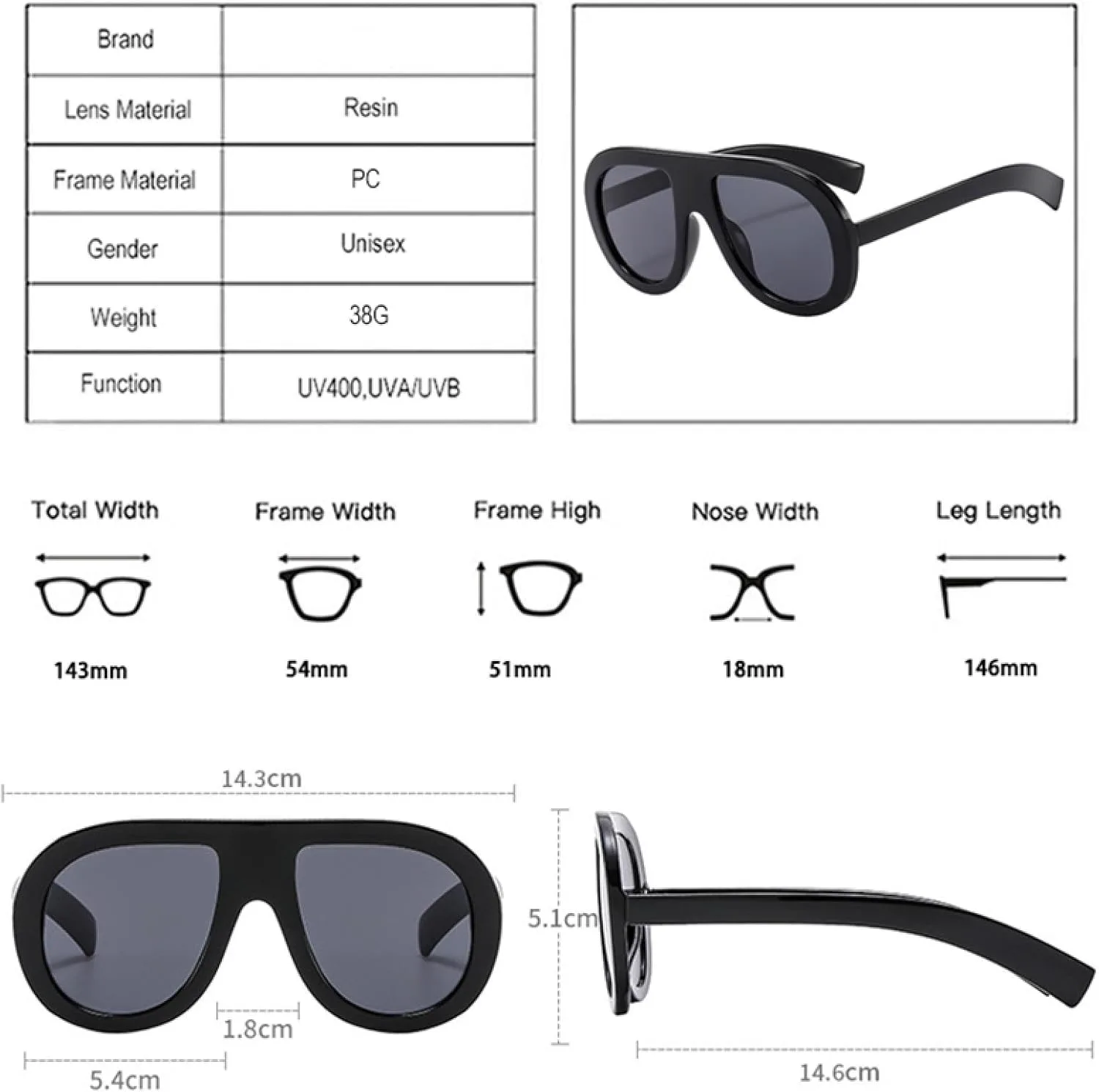 Популярные модные солнцезащитные очки для женщин, ретро, двухцветные, для мужчин, панк, градиентные, с защитой от УФ-излучения UV400 VVTWSSW, Black Tea Gray
Популярные модные солнцезащитные очки для женщин, ретро, двухцветные, для мужчин, панк, градиентные, с защитой от УФ-излучения UV400 VVTWSSW, Black Tea Gray