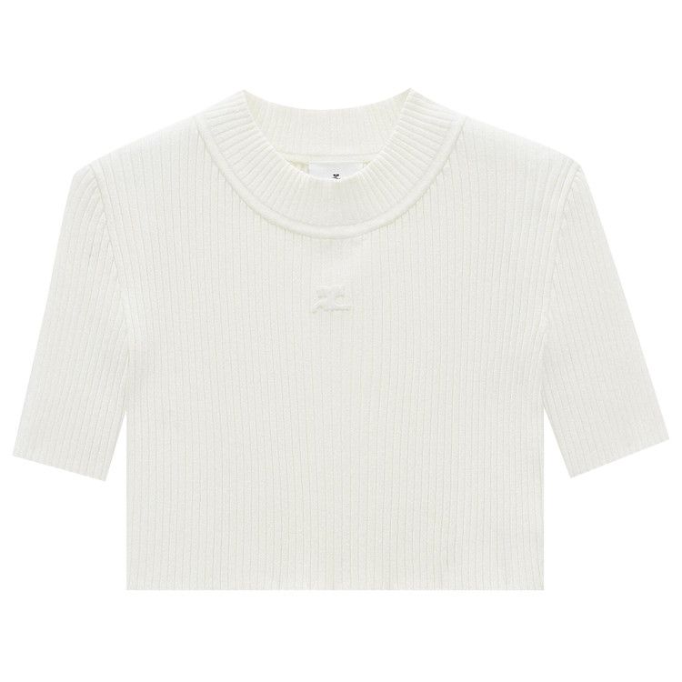 Топ Courrèges Mockneck Rib Knit Cropped Top, Heritage White
Топ Courrèges Mockneck Rib Knit Cropped Top, Heritage White