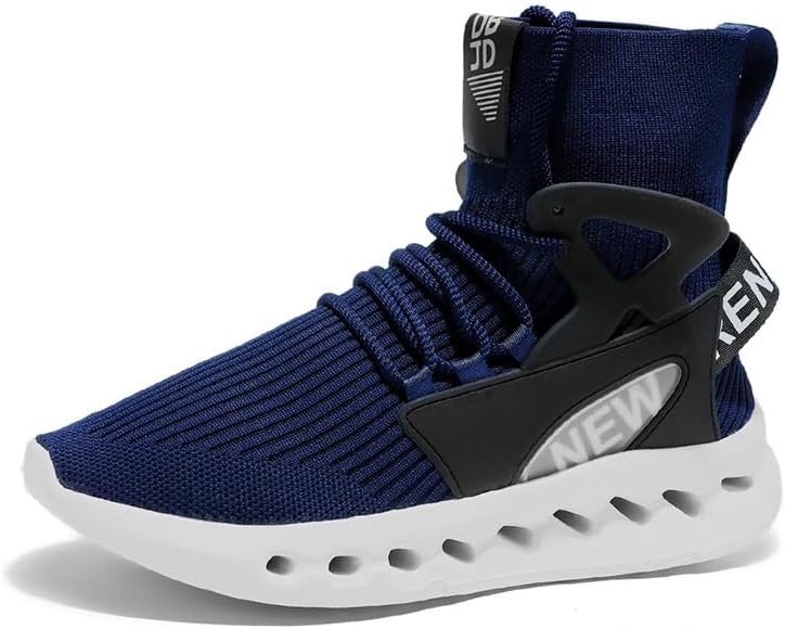 Мужские высокие кроссовки из дышащей вязаной ткани для бега - повседневный спортивный стиль на все сезоны с круглым носком и шнуровкой Hoalox, темно-синий
Мужские высокие кроссовки из дышащей вязаной ткани для бега - повседневный спортивный стиль на все сезоны с круглым носком и шнуровкой Hoalox, темно-синий