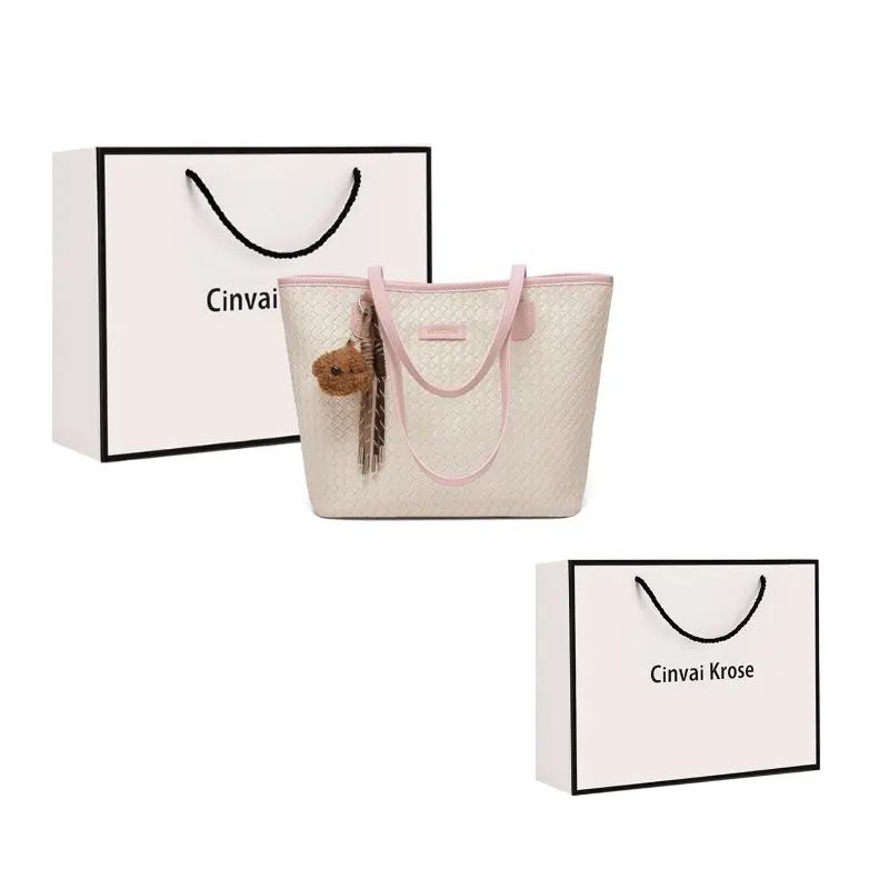 CinvaiKrose Синтетическая кожа студенческая переносная сумка-шопер через плечо для мам женская многоцветная, Ecru & Pink
CinvaiKrose Синтетическая кожа студенческая переносная сумка-шопер через плечо для мам женская многоцветная, Ecru & Pink