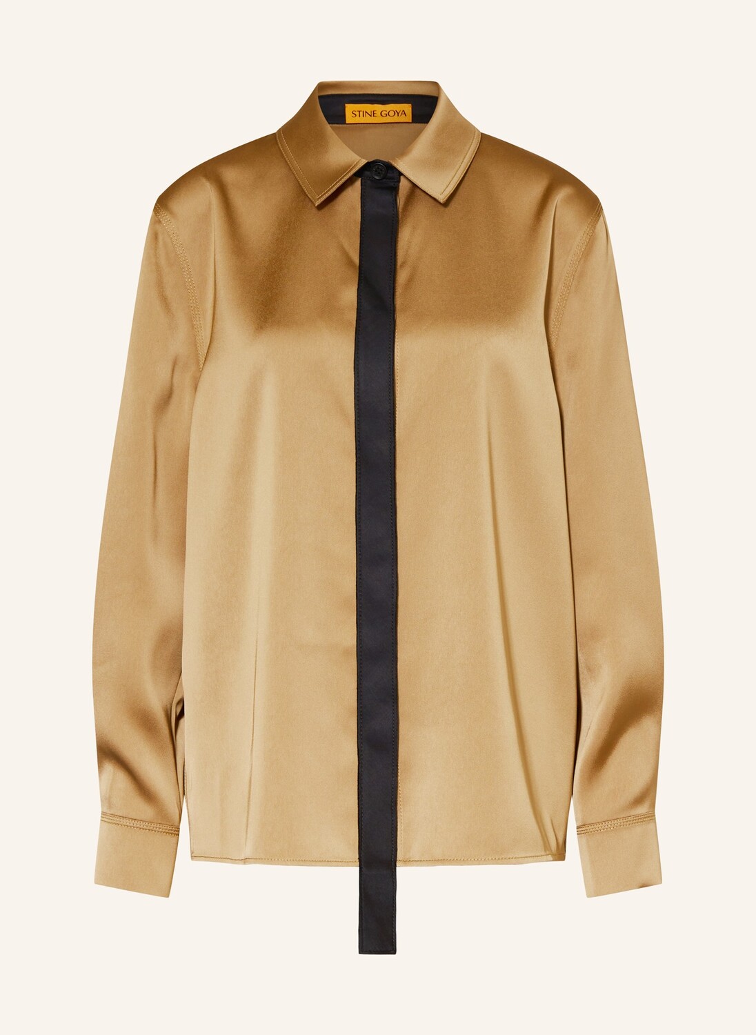 Атласная блузка-рубашка STINE GOYA, кэмел
Атласная блузка-рубашка STINE GOYA, кэмел