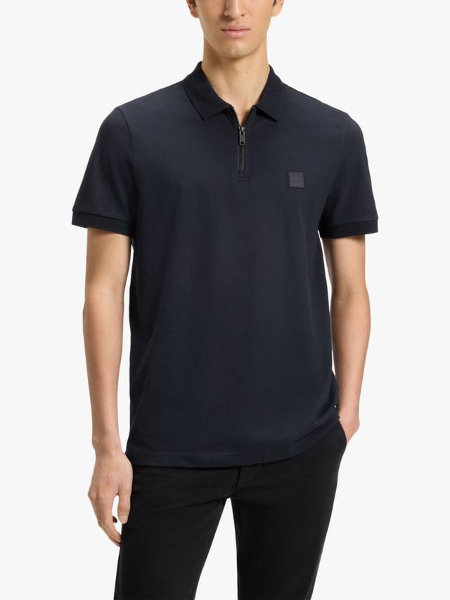 BOSS Полузастёгивающаяся поло из хлопкового микса HUGO BOSS
BOSS Полузастёгивающаяся поло из хлопкового микса HUGO BOSS