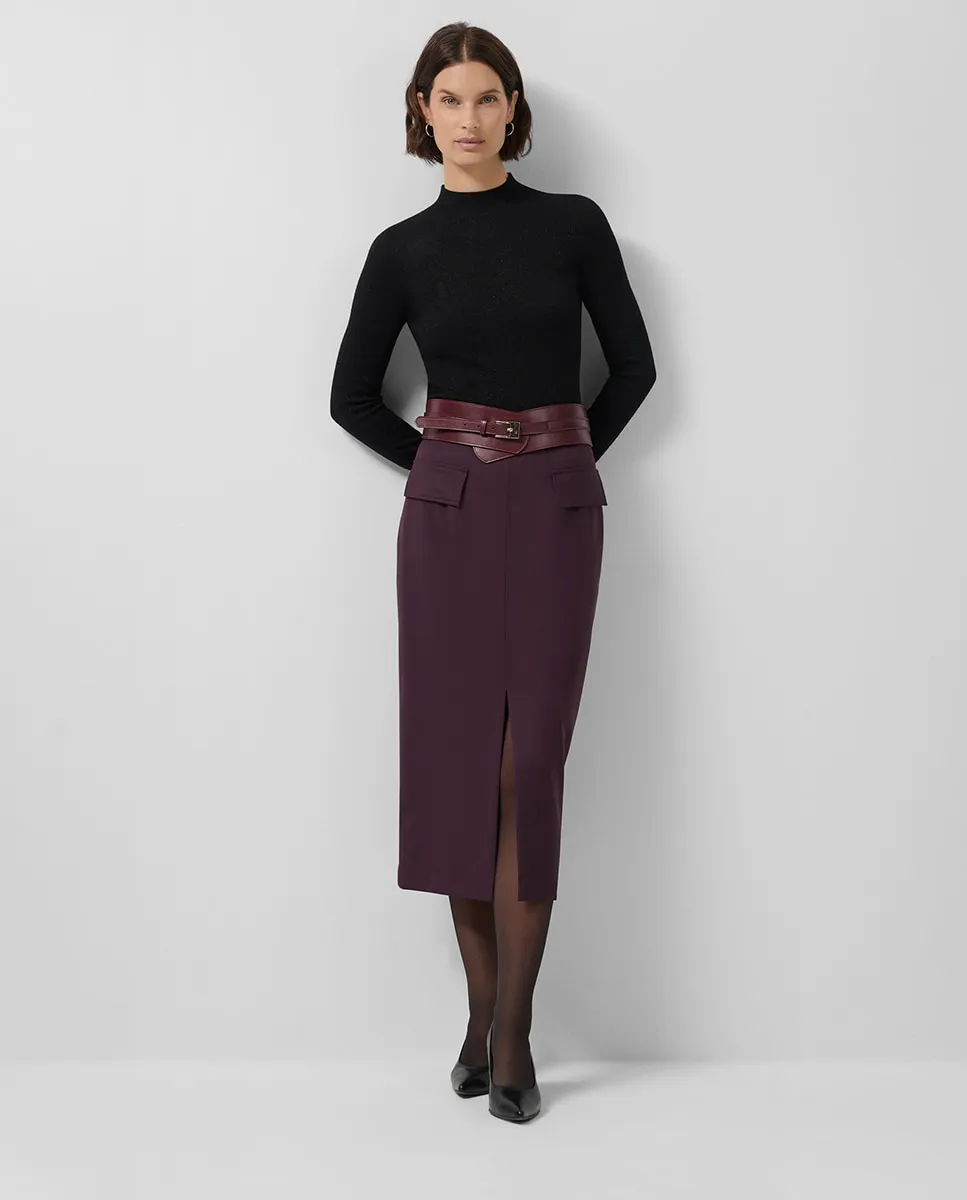 Миди-юбка прямого кроя с разрезом спереди Roberto Verino, бордовый
Миди-юбка прямого кроя с разрезом спереди Roberto Verino, бордовый