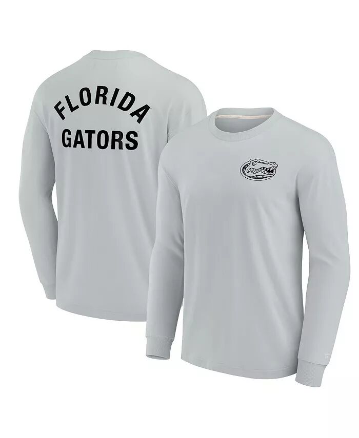Мужская и женская серая футболка Florida Gators Super Soft с длинным рукавом Fanatics Signature
Мужская и женская серая футболка Florida Gators Super Soft с длинным рукавом Fanatics Signature