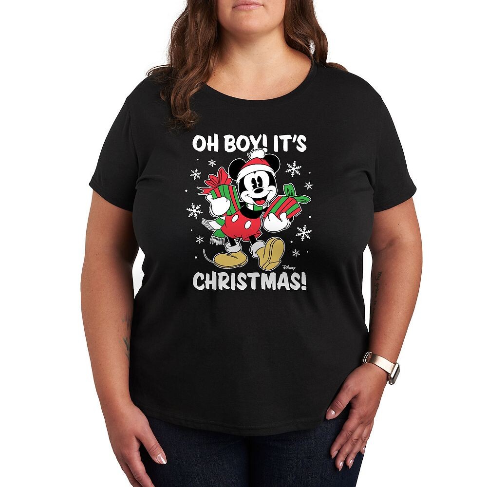 Футболка Disney's Mickey Mouse Plus Oh Boy It's Christmas с рисунком, черный
Футболка Disney's Mickey Mouse Plus Oh Boy It's Christmas с рисунком, черный