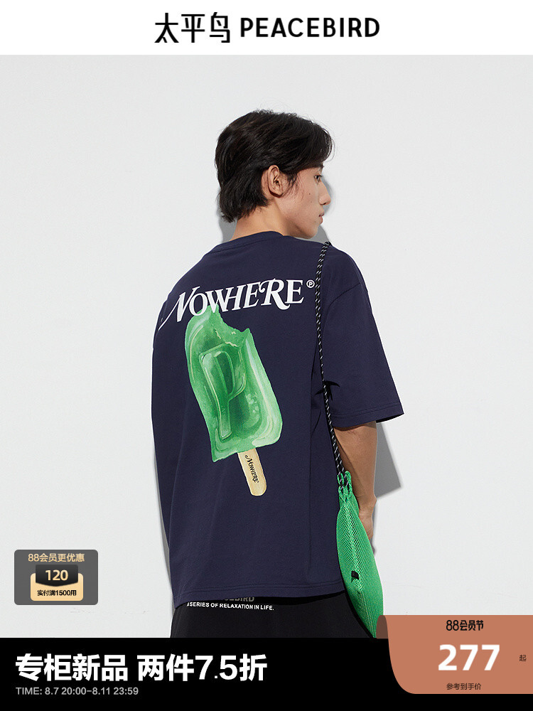 Мужская футболка Peacebird быстросохнущая, темно-синий
Мужская футболка Peacebird быстросохнущая, темно-синий