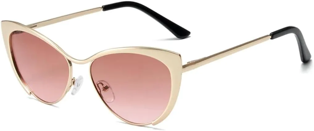 Модные женские солнцезащитные очки «кошачий глаз» с пружинным шарниром, металлическим градиентом, защитой от УФ-излучения UV400 VRTRFFTR, Tea Pink Gradient
Модные женские солнцезащитные очки «кошачий глаз» с пружинным шарниром, металлическим градиентом, защитой от УФ-излучения UV400 VRTRFFTR, Tea Pink Gradient
