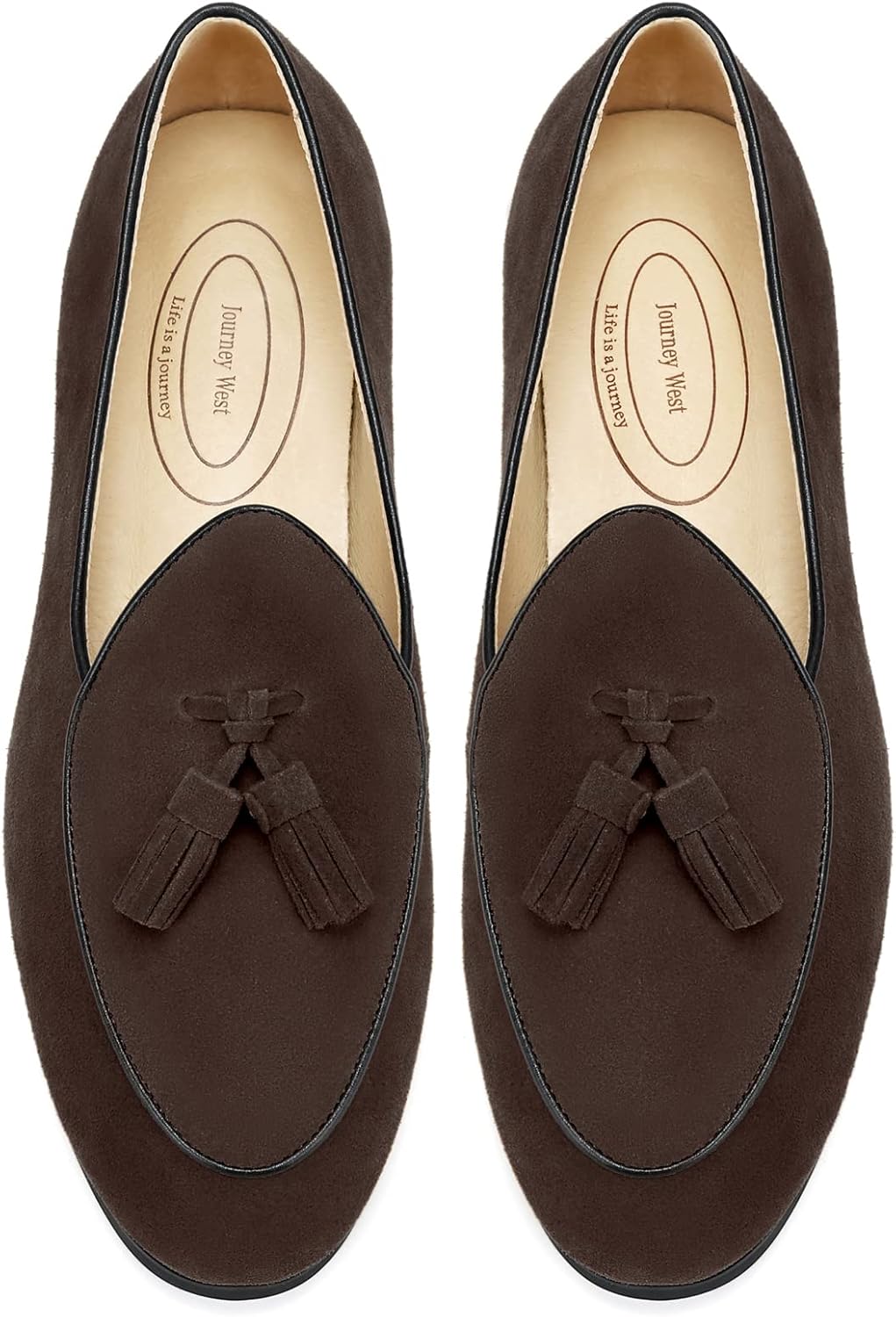 Мужские замшевые Бельгийские лоферы Journey West для мужчин, удобные слипоны, повседневные лоферы с монеткой, Tassel-coffee
Мужские замшевые Бельгийские лоферы Journey West для мужчин, удобные слипоны, повседневные лоферы с монеткой, Tassel-coffee