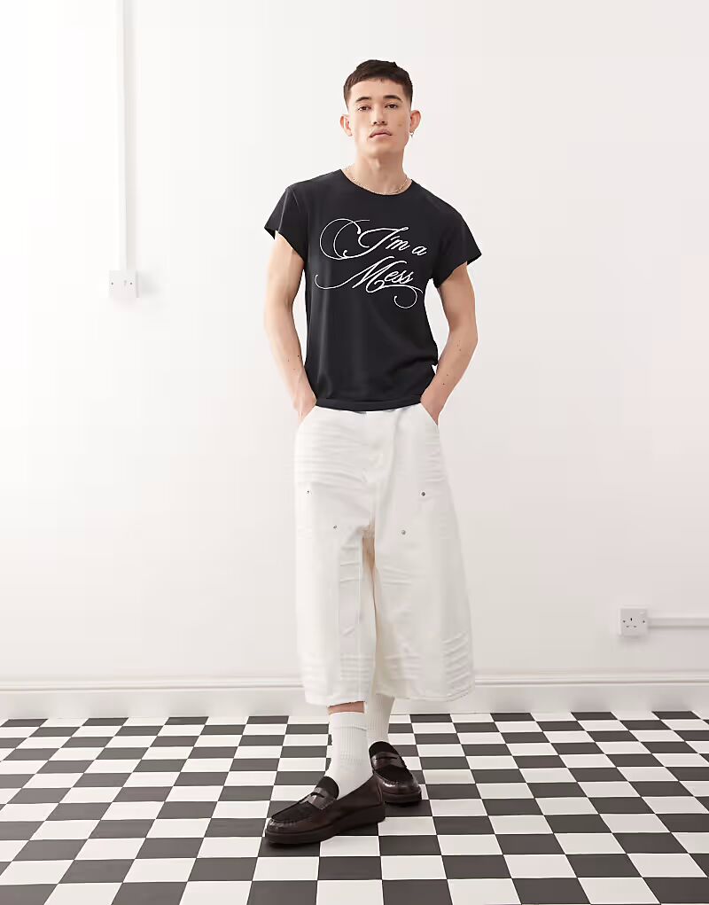 Cheap Monday x Landon Barker джинсовые шорты Dunno в белом цвете
Cheap Monday x Landon Barker джинсовые шорты Dunno в белом цвете